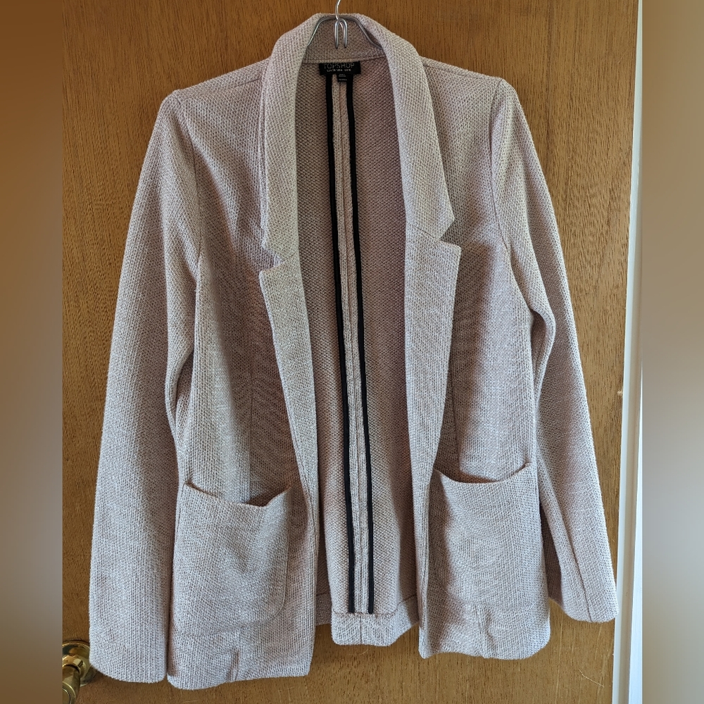 Topshop Blazer, Light Pink, 10